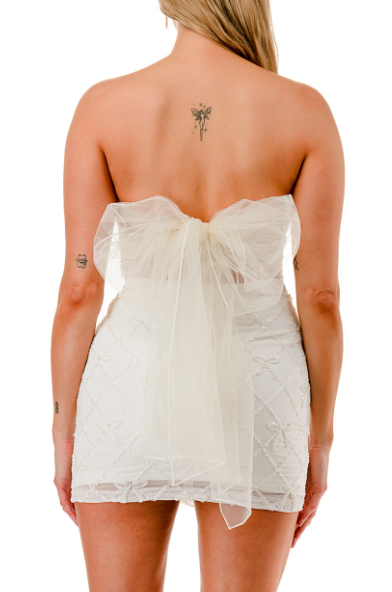 Icon Mini Dress- White