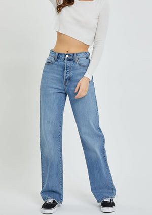 Linda Dad Jeans- Light Denim