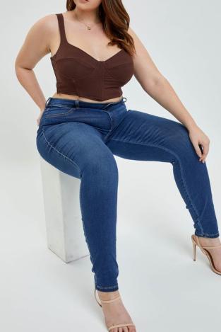 Gianna Jeans Plus- Medium Denim