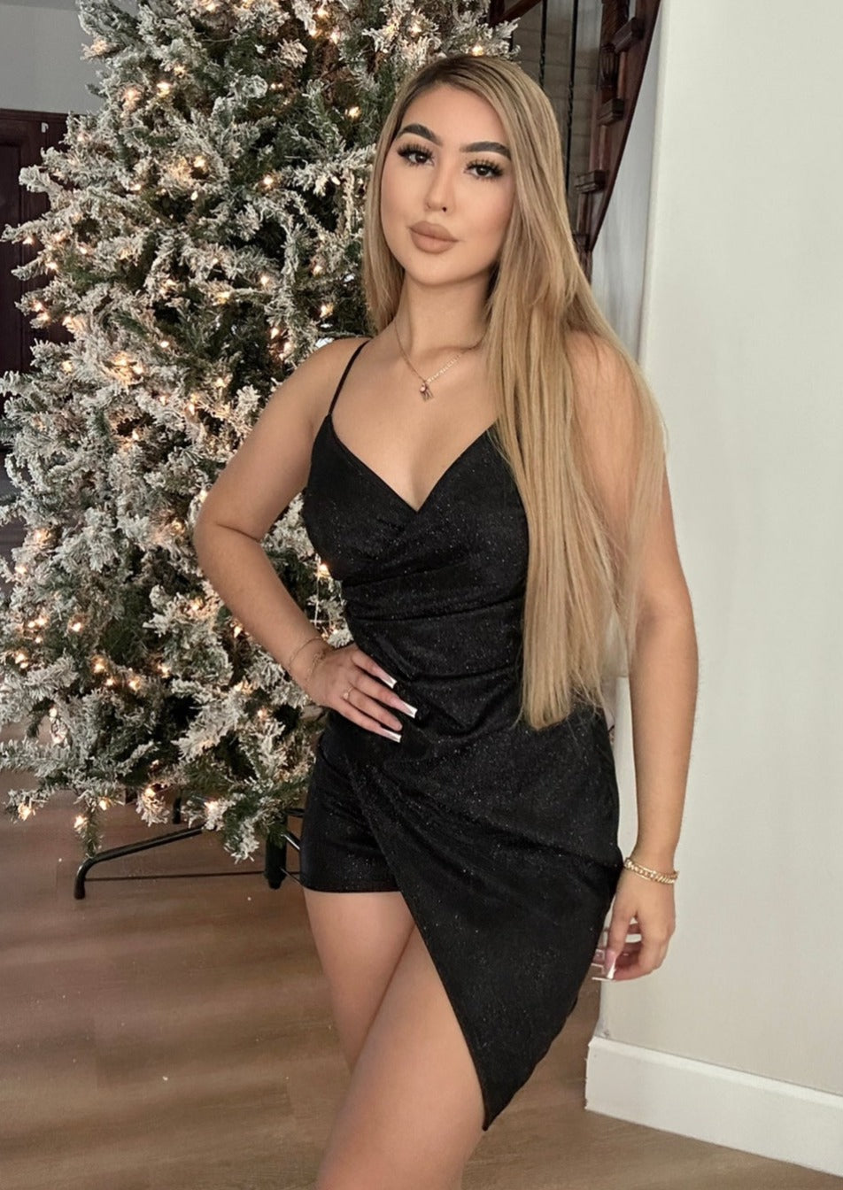 Holiday Sweetheart Dress- Silver