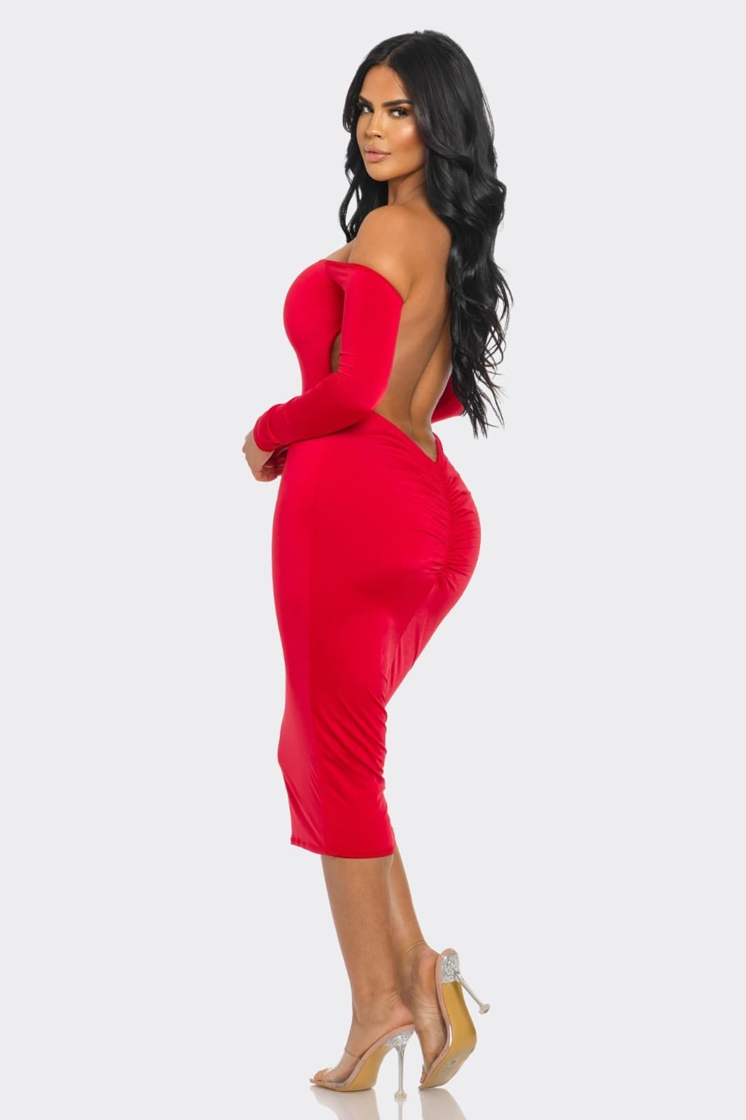 Arielle Dress- Red