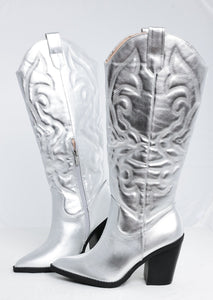 Arizona Boots- Silver