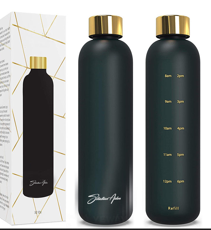 Plastic Water Bottle- Black